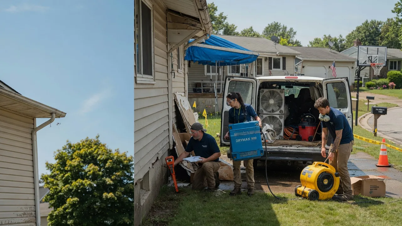 Ceiling Leak Cleanup in Elroy, WI near me